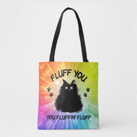 Fluff Sie Fluffin Fluff Kitty Cat Tasche (Vorderseite)