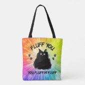 Fluff Sie Fluffin Fluff Kitty Cat Tasche (Rückseite)