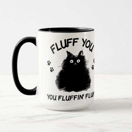 Fluff Sie Fluffin Fluff Kitty Cat Tasse (Links)