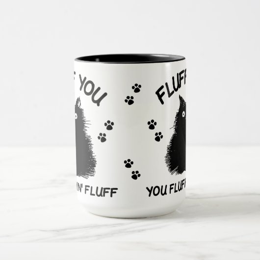 Fluff Sie Fluffin Fluff Kitty Cat Tasse (Zentrum)