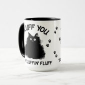 Fluff Sie Fluffin Fluff Kitty Cat Tasse (Vorderseite Links)