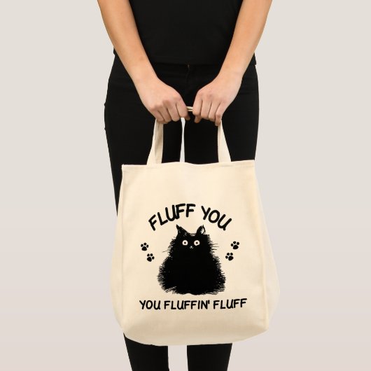 Fluff Sie Fluffin Fluff Kitty Cat Tragetasche (Vorderseite (Produkt))