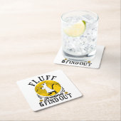 Fluff um und finden heraus, Beängstigendes Katzen  Rechteckiger Pappuntersetzer (Vor Ort)