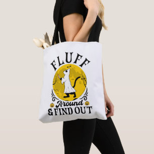 Fluff um und finden heraus, Beängstigendes Katzen Tasche