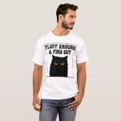 Fluff umher und erleben Sie die lustige Katze Love T-Shirt (Vorne ganz)