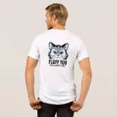Fluff You Niedlich Kitty Tri-Blend Shirt (Rückseite voll)