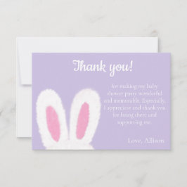 Fluffe Babydusche Dankeskarte