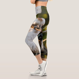 Fluffed up lacht kookaburra capri leggings