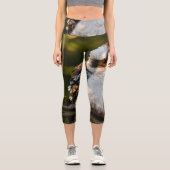 Fluffed up lacht kookaburra capri leggings (Vorderseite)