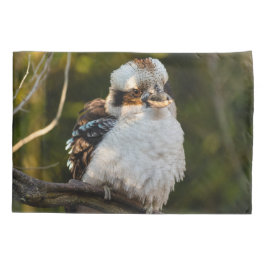 Fluffed up lacht kookaburra kissenbezug