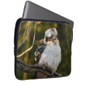 Fluffed up lacht kookaburra laptopschutzhülle (Vorne Rechts)