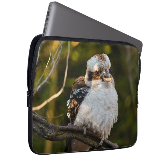 Fluffed up lacht kookaburra laptopschutzhülle (Vorne Rechts)