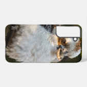 Fluffed up lacht kookaburra samsung galaxy hülle (Rückseite (Horizontal))