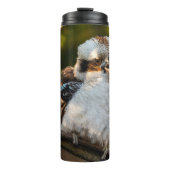 Fluffed up lacht kookaburra thermosbecher (Vorderseite)