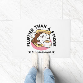 Fluffier als a S’more - Niedlicher Hund und Desser Fußmatte