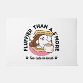 Fluffier als a S’more - Niedlicher Hund und Desser Fußmatte (Vorderseite)