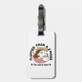 Fluffier als a S’more - Niedlicher Hund und Desser Gepäckanhänger (Rückseite vertikal)