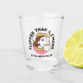 Fluffier als a S’more - Niedlicher Hund und Desser Schnapsglas (Vorderseite)