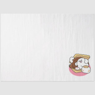 Fluffier als a S’more - Niedlicher Hund und Desser Seidenpapier