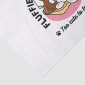 Fluffier als a S’more - Niedlicher Hund und Desser Seidenpapier (Ausschnitt)