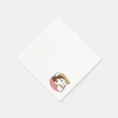 Fluffier als a S’more - Niedlicher Hund und Desser Serviette (Ecke)