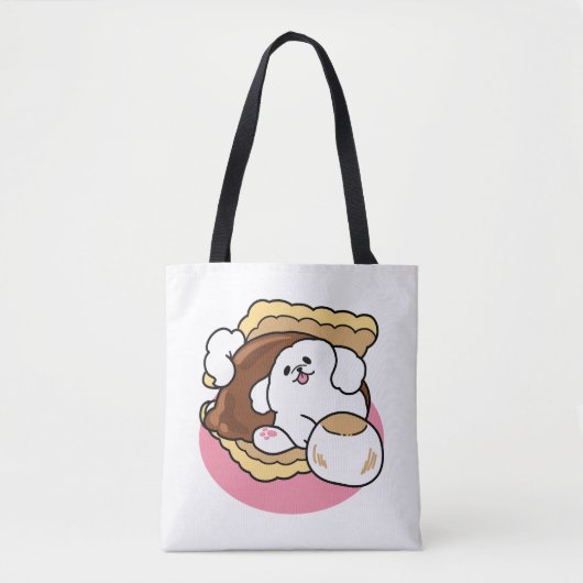 Fluffier als a S’more - Niedlicher Hund und Desser Tasche (Vorderseite)