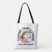 Fluffier als a S’more - Niedlicher Hund und Desser Tasche (Rückseite)
