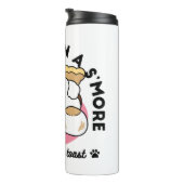 Fluffier als a S’more - Niedlicher Hund und Desser Thermosbecher (Nach rechts gedreht)