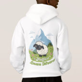 Fluffiest Lawn Mower – Adorable Blacknose Sheep Hoodie (Rückseite)