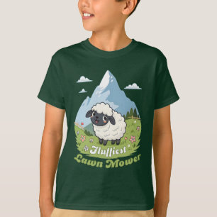 Fluffiest Lawn Mower – Adorable Blacknose Sheep T-Shirt