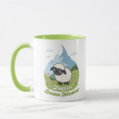Fluffiest Lawn Mower – Adorable Blacknose Sheep Tasse (Links)