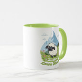 Fluffiest Lawn Mower – Adorable Blacknose Sheep Tasse (VorderseiteRechts)