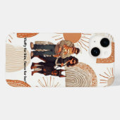 "Fluffig für ihn, wild für sie." Case-Mate iPhone Hülle (Rückseite (Horizontal))