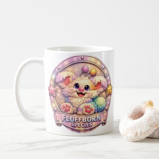Fluffig und Flauschig - Fluffborn Spezies Kaffeetasse (Mit Donut)