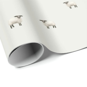 Fluffige Farm - Mini-Lamm-Schaf  Geschenkpapier
