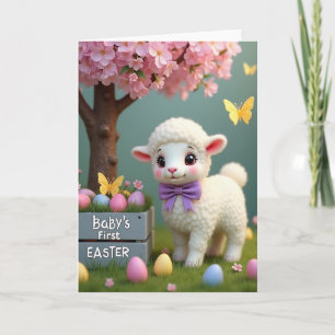 Fluffige Frühlingskarte mit Tiermotiv Karte