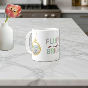 Fluffige & helle Haustierfotos Weihnachten Kaffeetasse