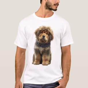 Fluffige Illustration eines tibetischen Mastiff-We T-Shirt