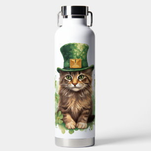 FLUFFIGE IRISCHE THEMEN-KITTY-KATZE TRINKFLASCHE
