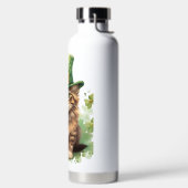 FLUFFIGE IRISCHE THEMEN-KITTY-KATZE TRINKFLASCHE (links)