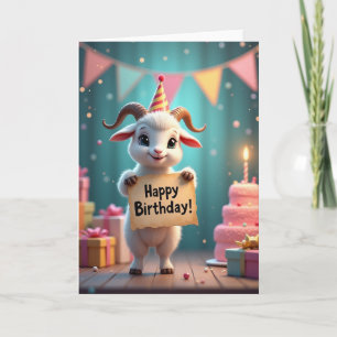 Fluffige Kreaturen-Party-Karte Karte