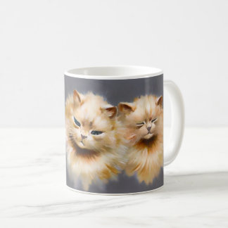 Fluffige Perserkatzen Vintage Louis Wain Katzenkun Kaffeetasse