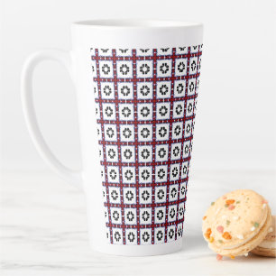 Fluffige Quadrate Floral Milchtasse