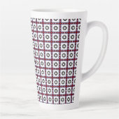 Fluffige Quadrate Floral Milchtasse (Rechts)