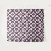 Fluffige Quadrate Floral Wandteppich (Vorderseite (Horizontal))