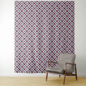 Fluffige Quadrate Floral Wandteppich (Beispiel)