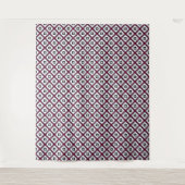 Fluffige Quadrate Floral Wandteppich (Vorderseite)