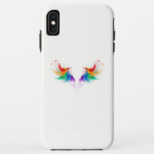 Fluffige Regenbogenflügel Case-Mate iPhone Hülle (Rückseite)