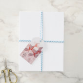 Fluffige rosa Marshmallows Geschenkanhänger (Mit Garn)
