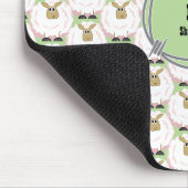 Fluffige Weiße Schafe Mousepad (Ecke)